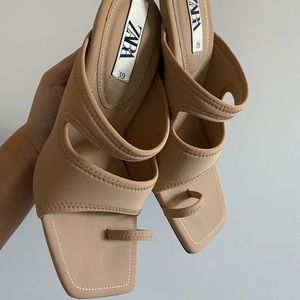 ZARA Heeled Neoprene Sandals